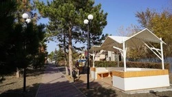 Прогулочную зону благоустроили в селе Курсавка